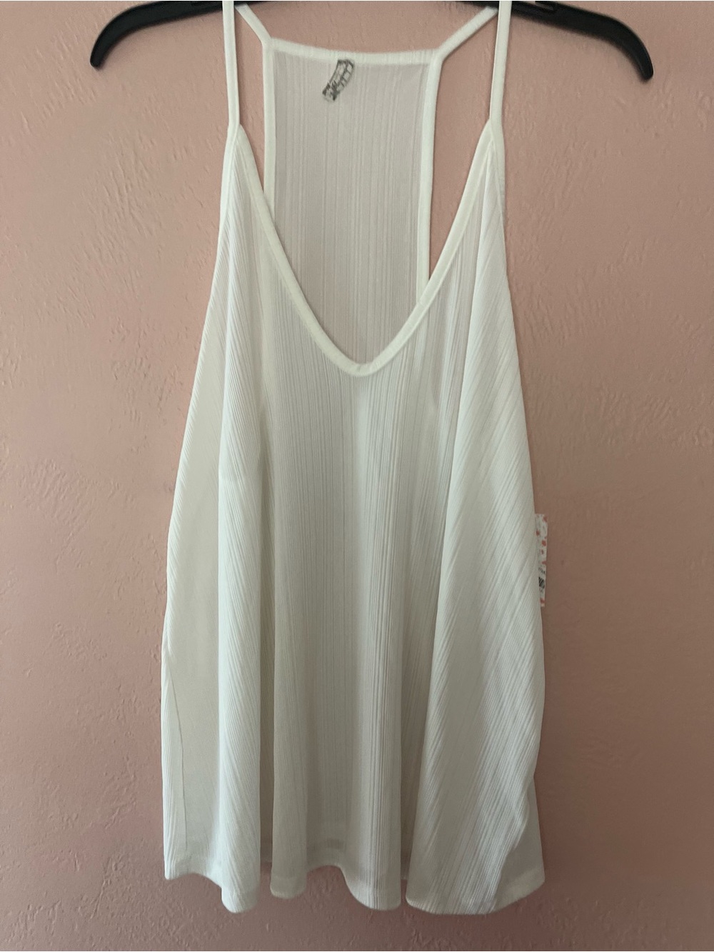 Free People White Racerback tank top
